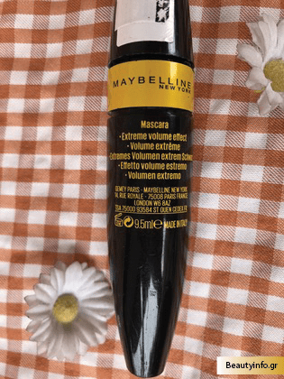 Πίσω από τη μάσκαρα κολόσσαλ γκο εξτρίμ βλέπουμε τα συστατικά